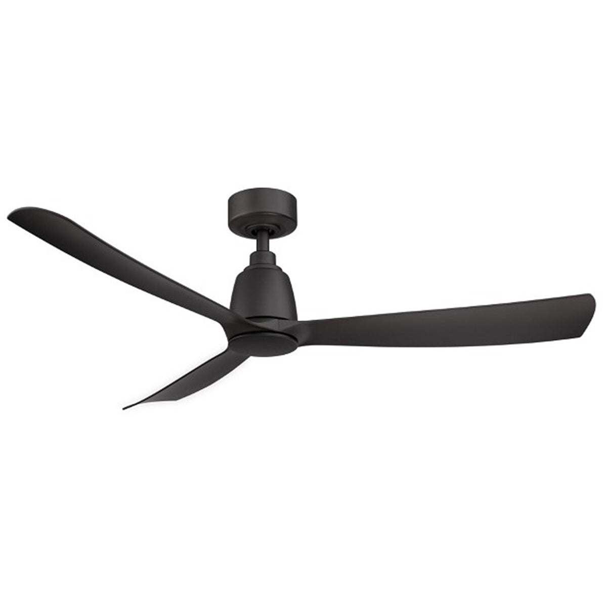 Fanimation Kute 52in 3-Blade DC Ceiling Fan | Black and Black Composite Blades | Covered Patio & Sunroom | Model FPD8534BL