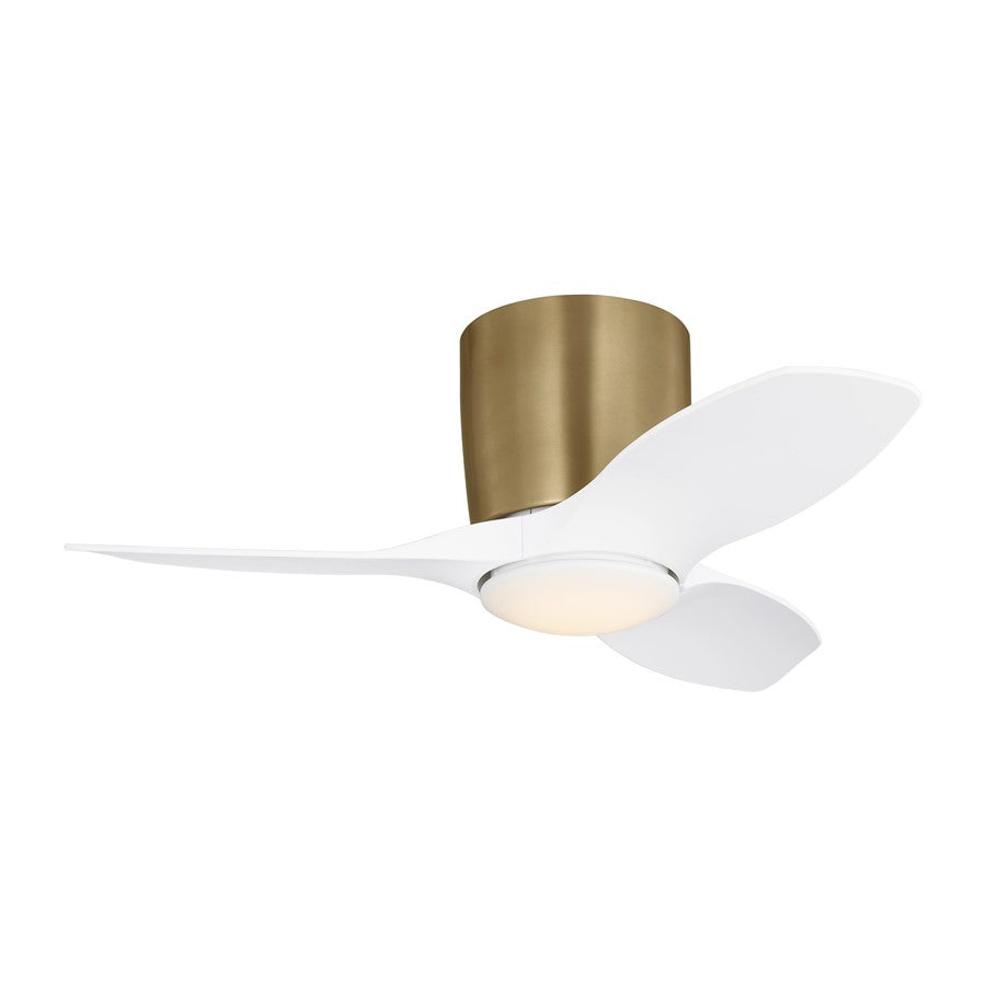 Generation Lighting Titus 32 Hugger LED Fan, Brass/White/Light Kit - 3TTHR32SBD