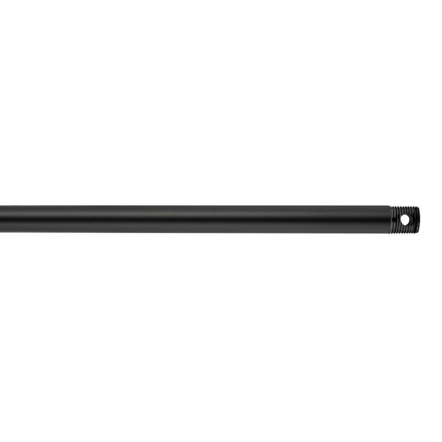 Generation Lighting 48" Coastal Threaded Downrod, Black - DRCT48MBK