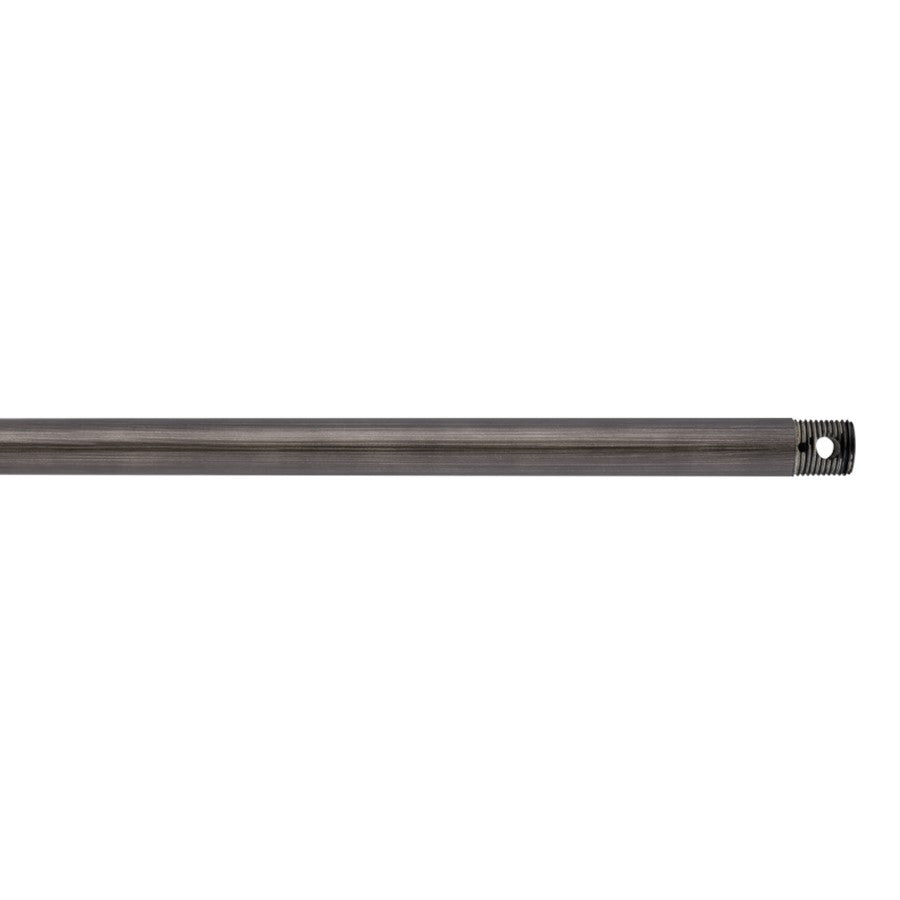 Generation Lighting 12" Threaded Downrod, Aged Pewter - DRT12AGP