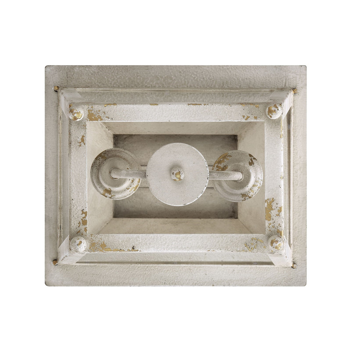Golden Lighting Abingdon 14in 2-Light Pendant | Country Farmhouse Antique Ivory and Clear Glass | Kitchen & Dining Room | Model 0804-M2L AI