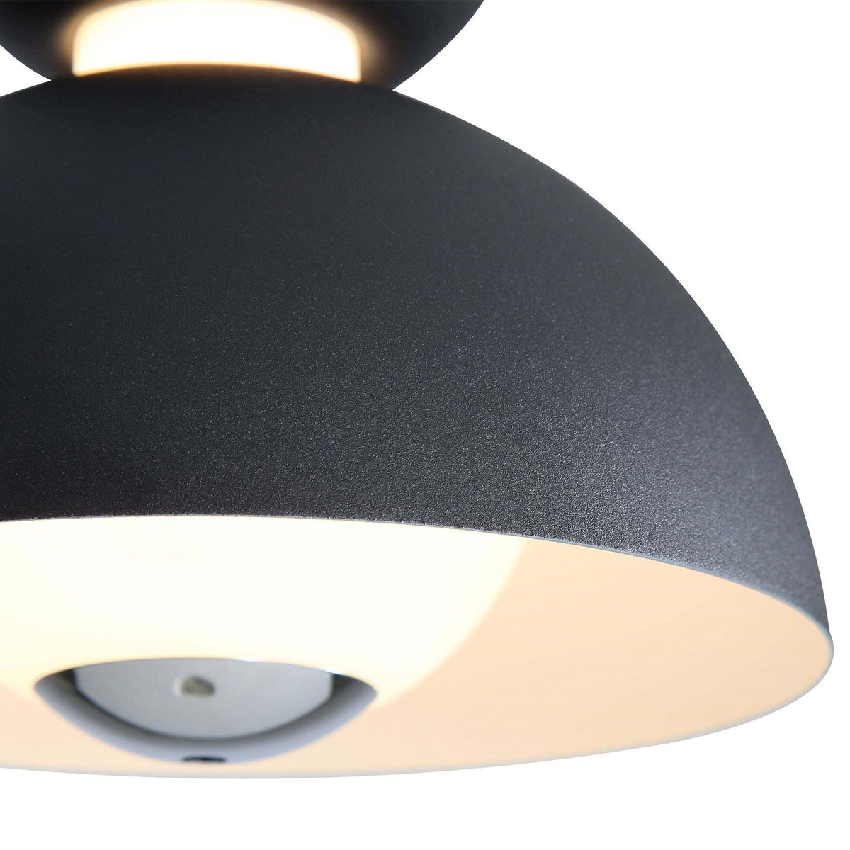 Golden Lighting Vintra 7in 1-Light LED Pendant | Modern Sand Black and Chrome Steel | Kitchen Island & Dining Room | Model 1816-2S SNB-CH