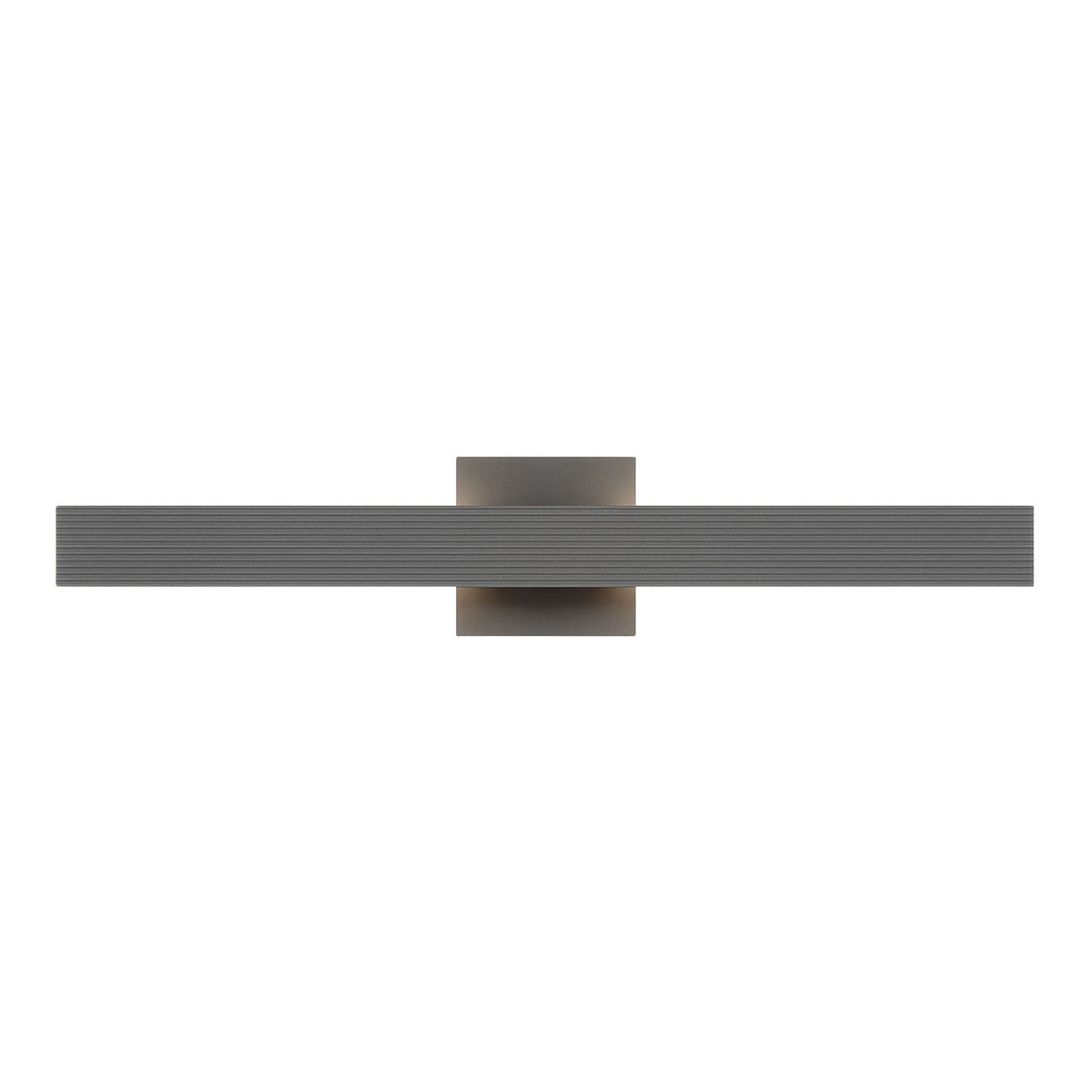 Golden Lighting Enso 24in Integrated LED Outdoor Wall Light | Modern Smooth Gray Aluminum | Entryway & Patio | Model 8432-OWL24 SGY