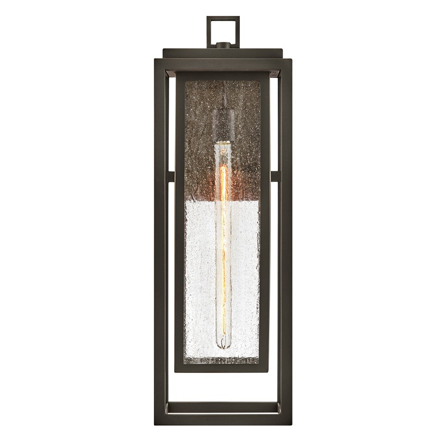 Hinkley Lighting Republic 1Lt Outdoor Wall Mount, Bronze/Clear Seedy
