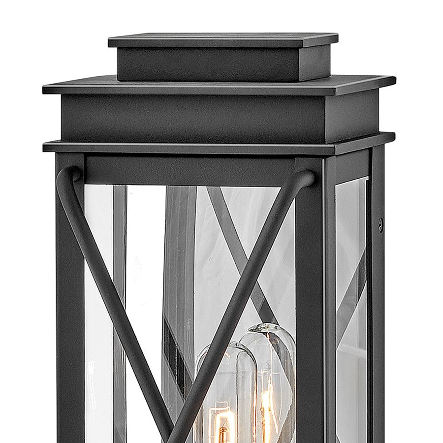 1 Light Outdoor Wall Sconce, Black