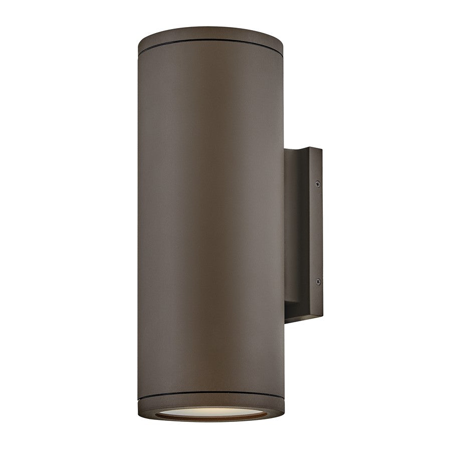 Hinkley Silo 2Lt Outdoor Wall Mount, Arch Bronze/Etched - 13595AZ-LL