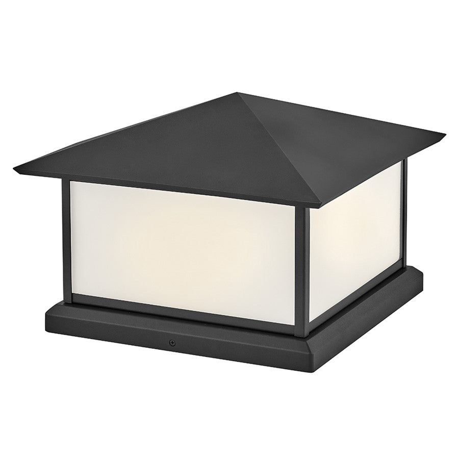 Hinkley Lighting Walter 2Lt Outdoor Pier Mount, Black/Etched White - 28987TK-LV
