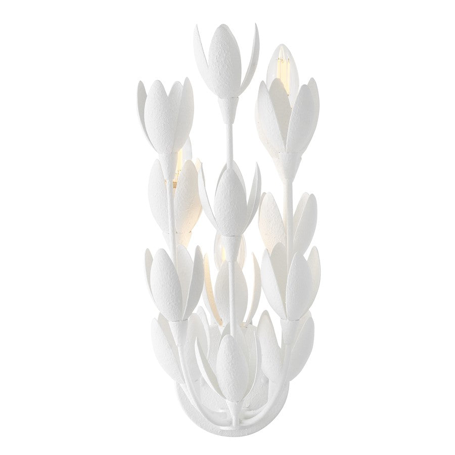Hinkley Lighting Flora 3 Light Wall Mount, Textured Plaster - 30010TXP