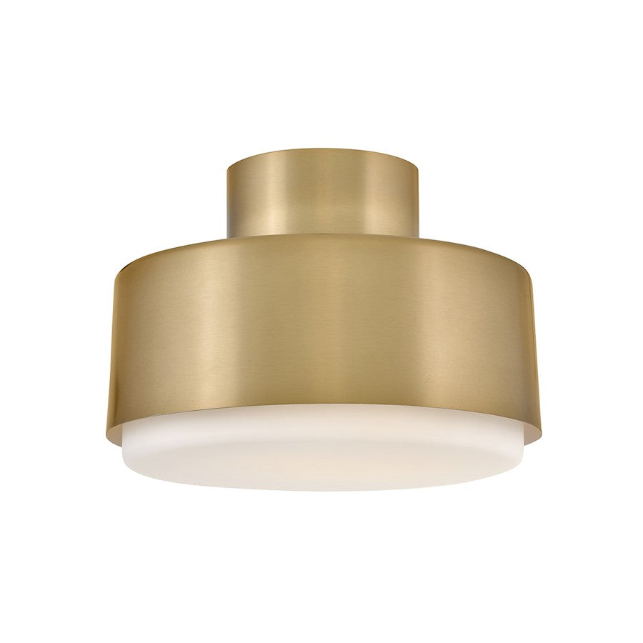 Hinkley Lighting Cedric 2Lt 13" Semi-Flush Mount, Lacquered Brass - 30072LCB