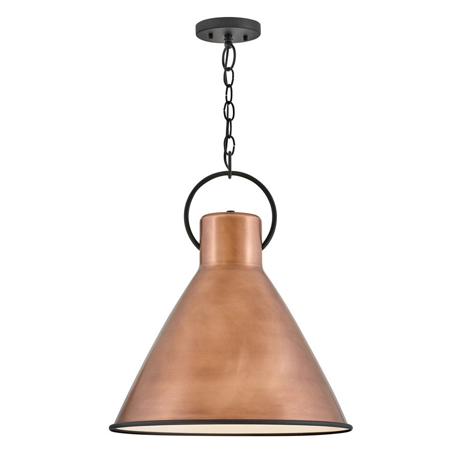 Hinkley Lighting Winnie 1 Light Pendant, Antique Copper - 3555AP