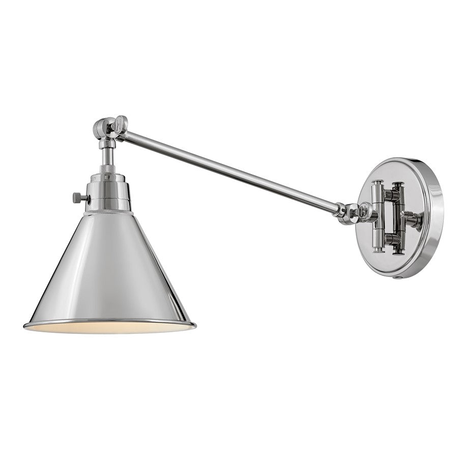 Hinkley Lighting Arti 1 Light 10" Wall Mount, Polished Nickel - 3690PN
