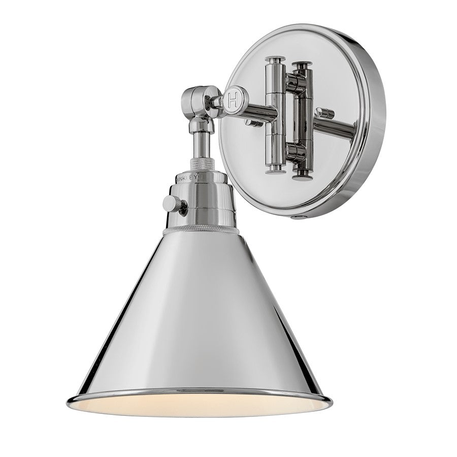 Hinkley Lighting Arti 1 Light 12" Wall Mount, Polished Nickel - 3691PN