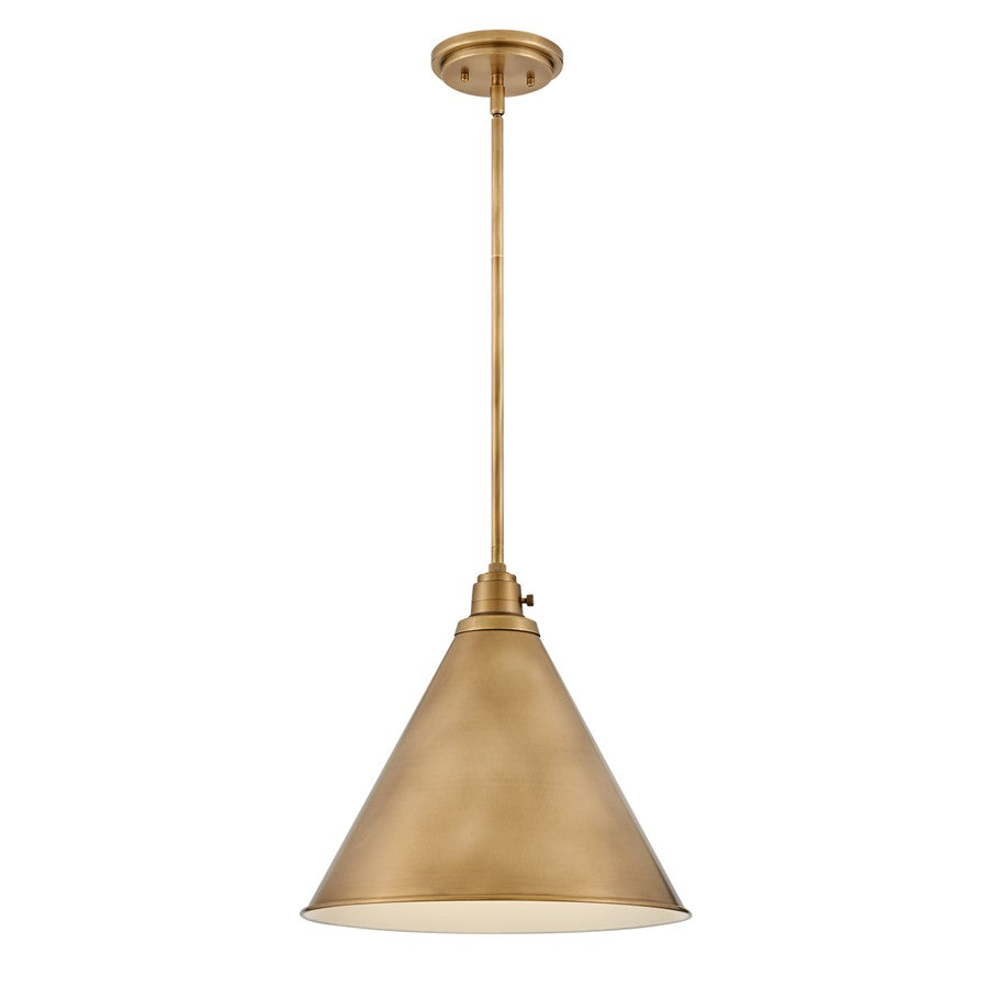 Hinkley Lighting Arti 1 Light Pendant, Heritage Brass - 3694HB