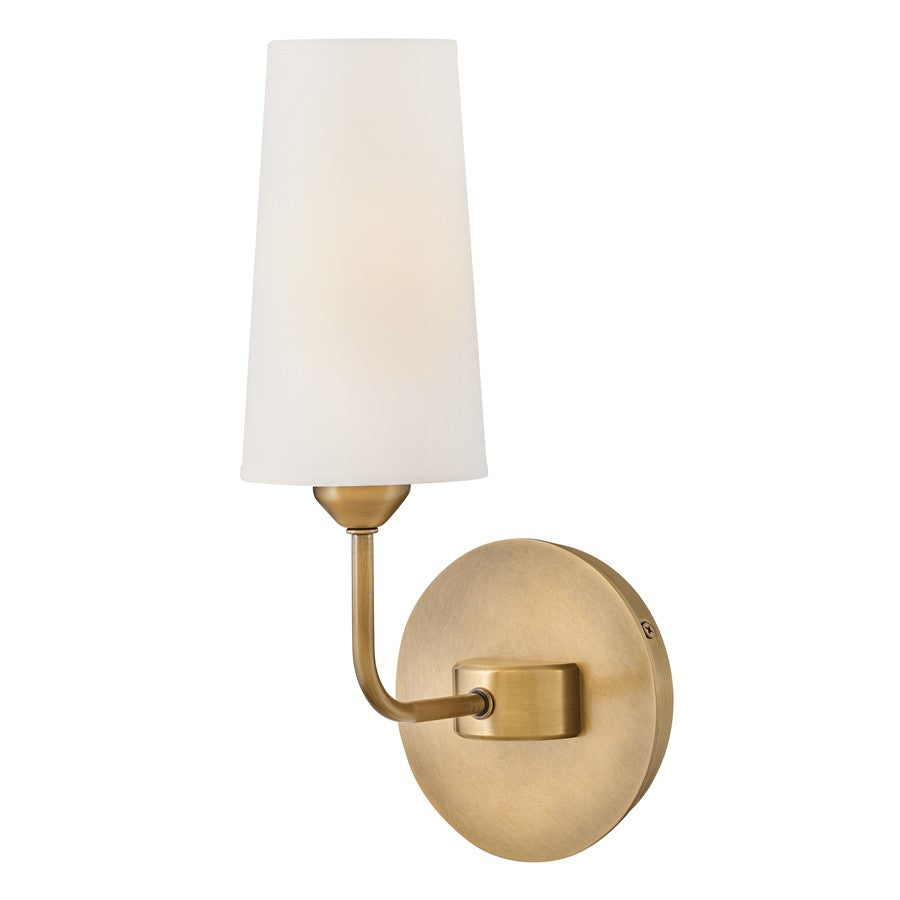 Hinkley Lighting Lewis 1 Light Wall Mount, Heritage Brass - 45000HB