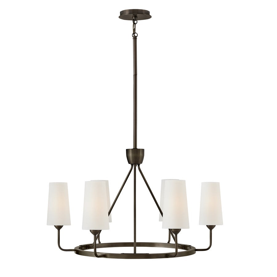 Hinkley Lighting Lewis 6 Light Chandelier, Black Oxide - 45006BX