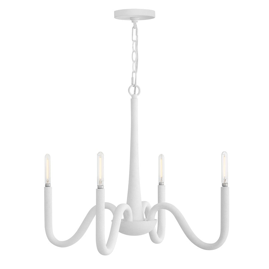 Hinkley Lighting Maris 4 Light Chandelier, Textured Plaster - 45015TXP