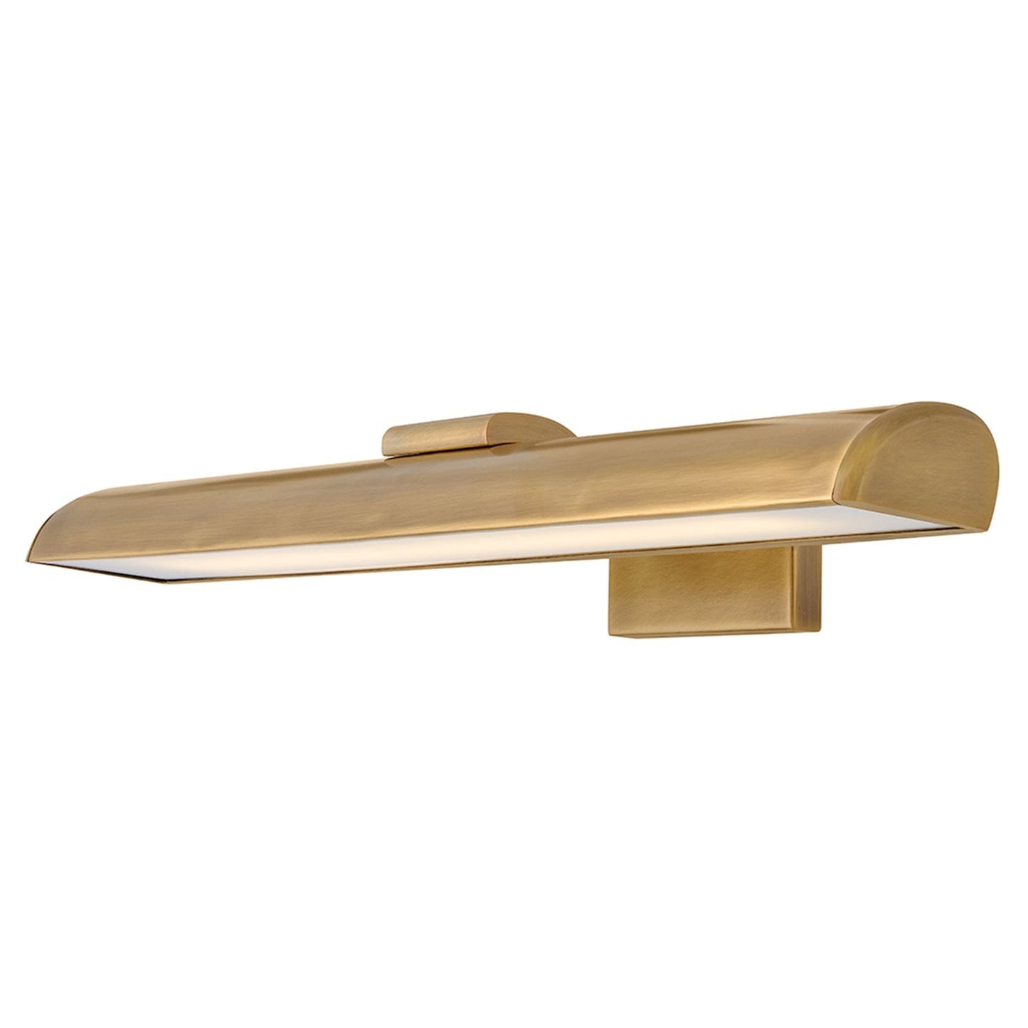 Hinkley Alston 22in 1-Light Wall Sconce | Transitional Heritage Brass Steel and White Acrylic | Bathroom & Living Room Vanity Light | 10 x | Model 46074HB