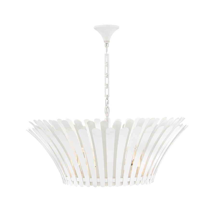 Hinkley Lighting Reina 8Lt 34" Tapered Chandelier, Textured Plaster - 47695TXP