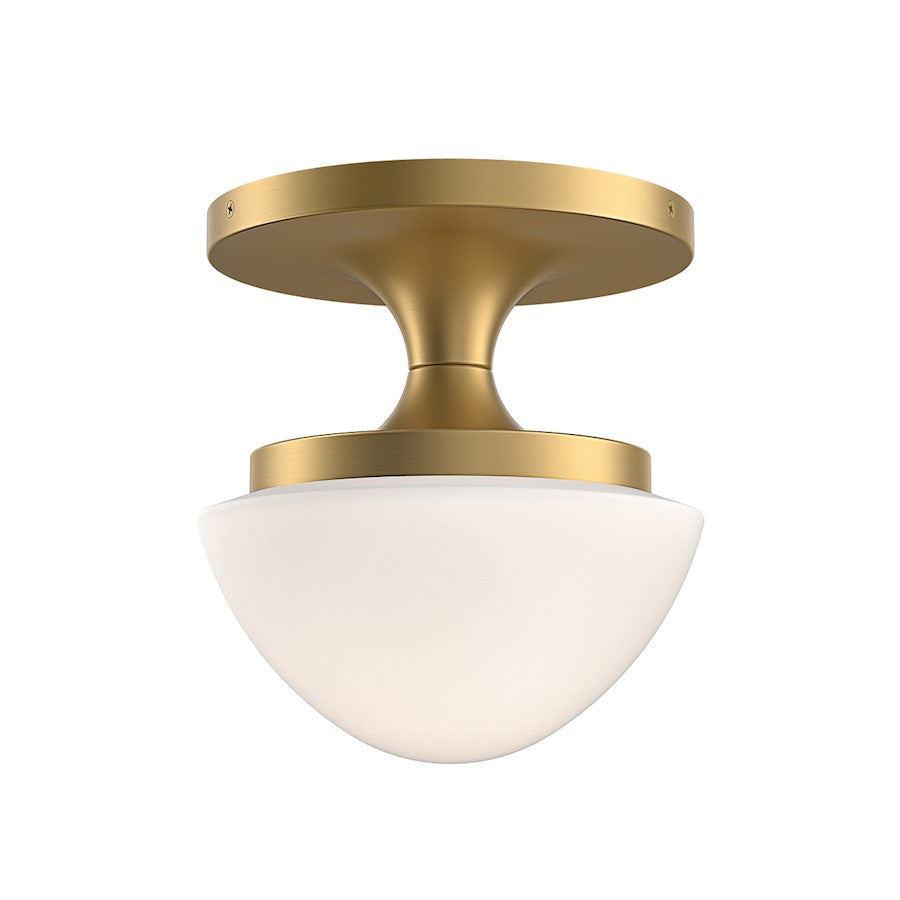 Hinkley Lighting Knox 1Lt 8" Semi-Flush Mount, Lacquered Brass - 47811LCB