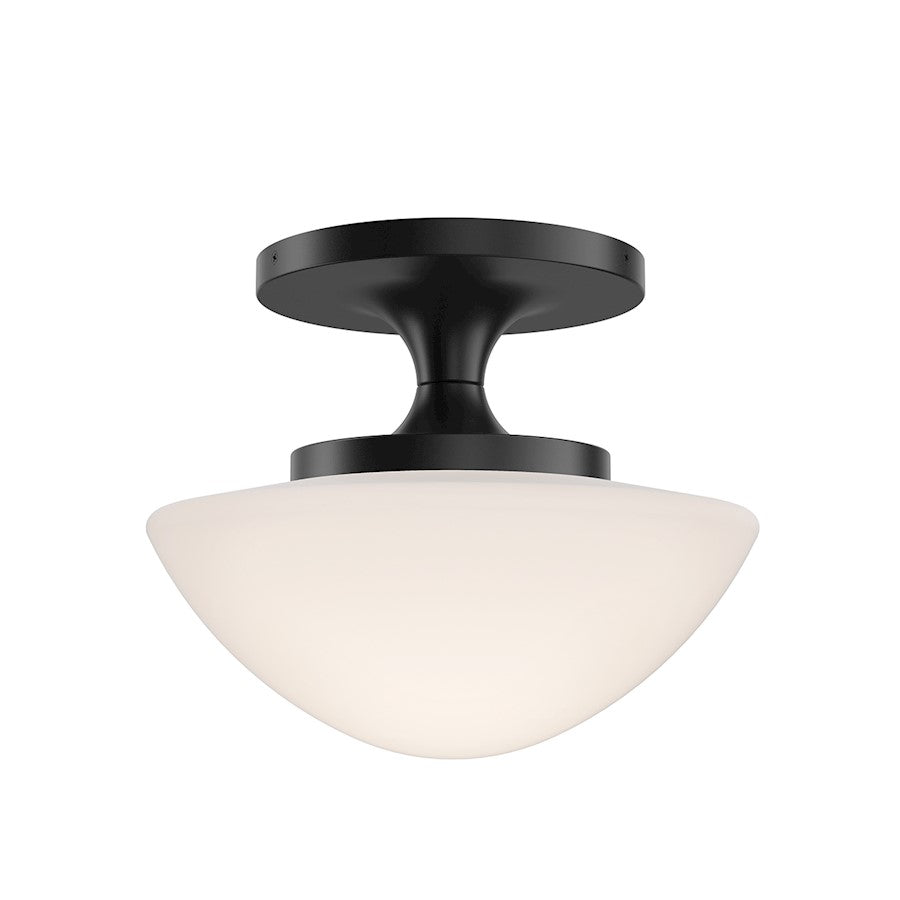 Hinkley Lighting Knox 1 Light Small Semi-Flush Mount, Black - 47813BK