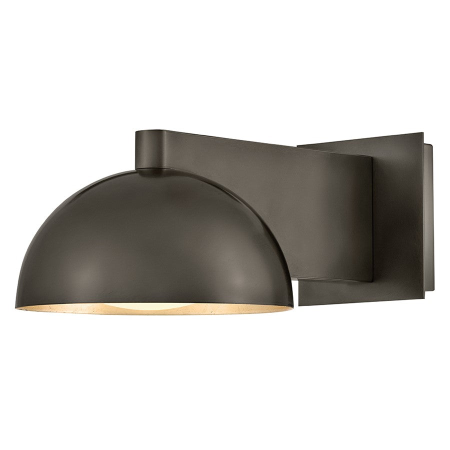 Hinkley Lighting Vargas 1 Light Wall Mount, Black Oxide/Etched Opal - 48480BX-LL
