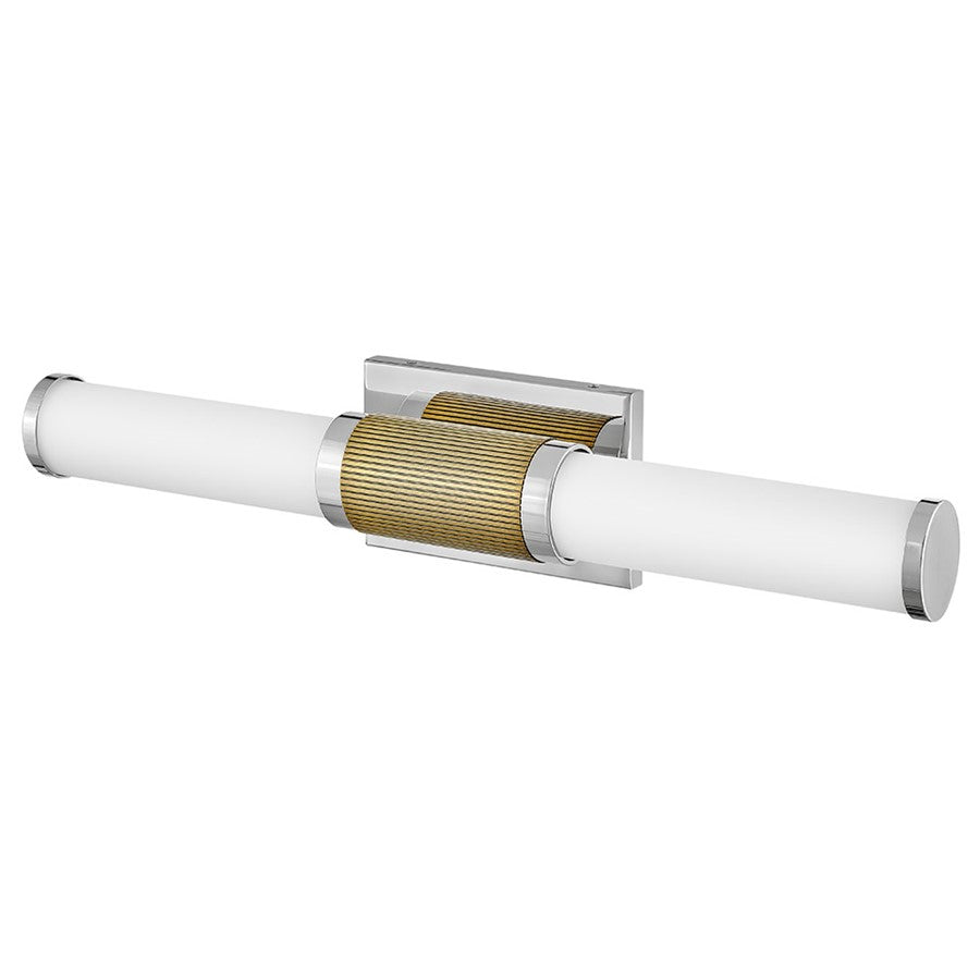Hinkley Lighting Zevi LED 23" Vanity, Polished Nickel/Etched Opal