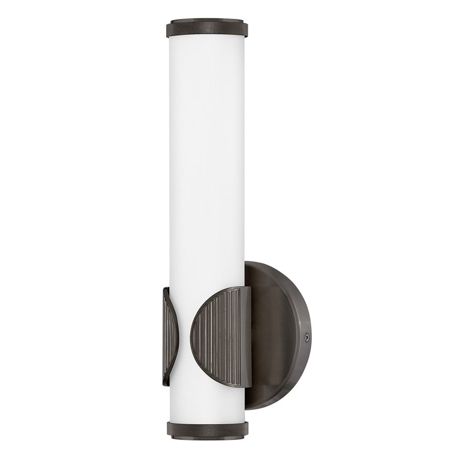 Hinkley Lighting Femi LED Sconce, Black Oxide/Etched Opal - 50080BX