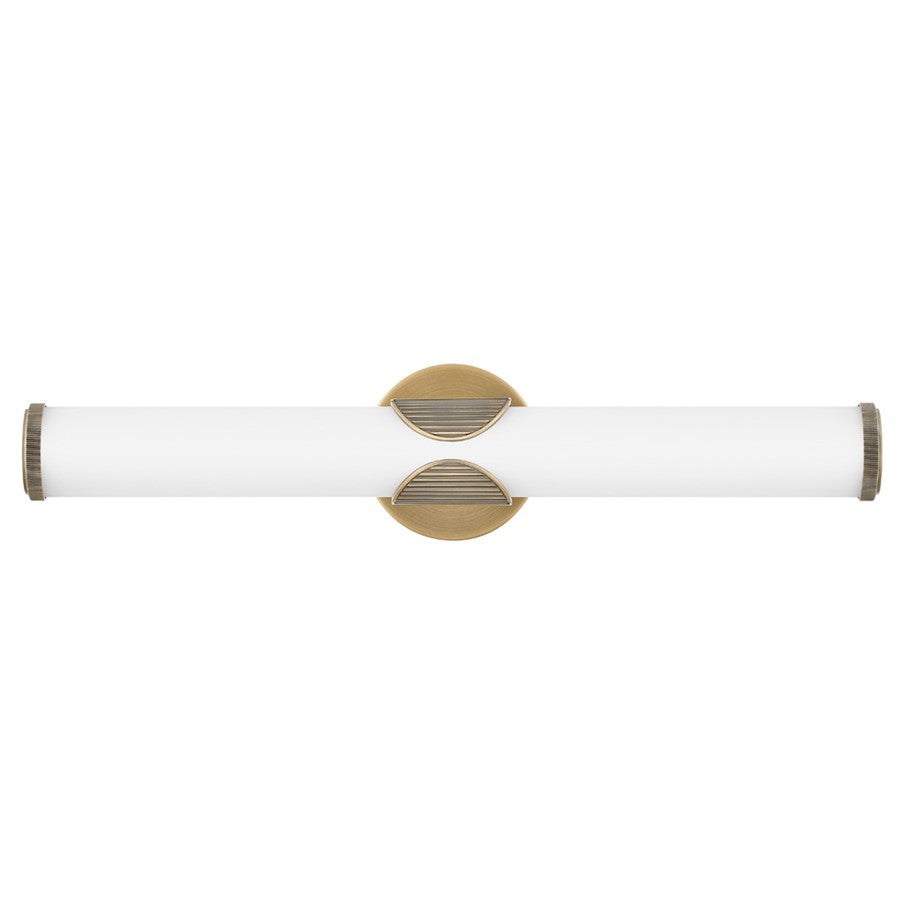 Hinkley Lighting Femi LED Vanity, Lacquered Brass/Etched Opal - 50082LCB