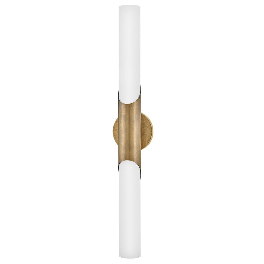 Hinkley Lighting Grace LED 30" Vanity, Textured Brass/Etched Opal - 51383THB