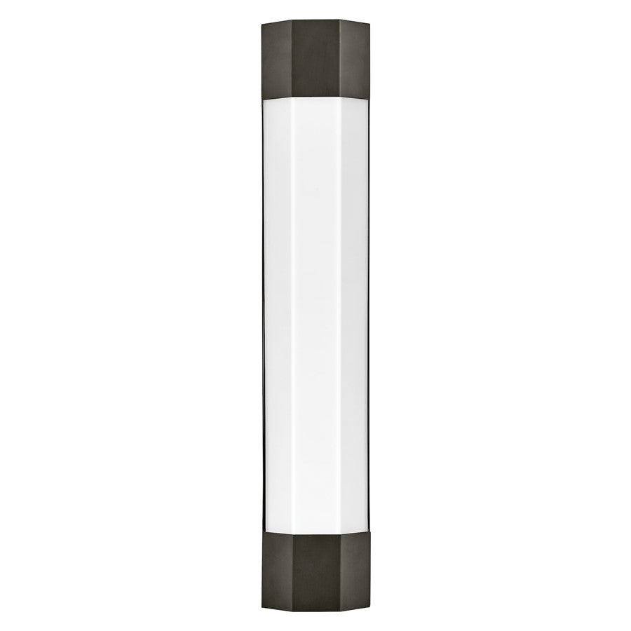 Hinkley Lighting Facet Sconce, Black Oxide/Etched Opal - 51392BX