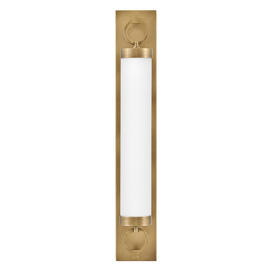 Hinkley Lighting Baylor LED 30" Vanity, Heritage Brass/Etched Opal - 52293HB