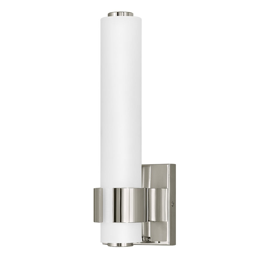 Hinkley Lighting Aiden LED Sconce, Polished Nickel/Etched White - 53060PN