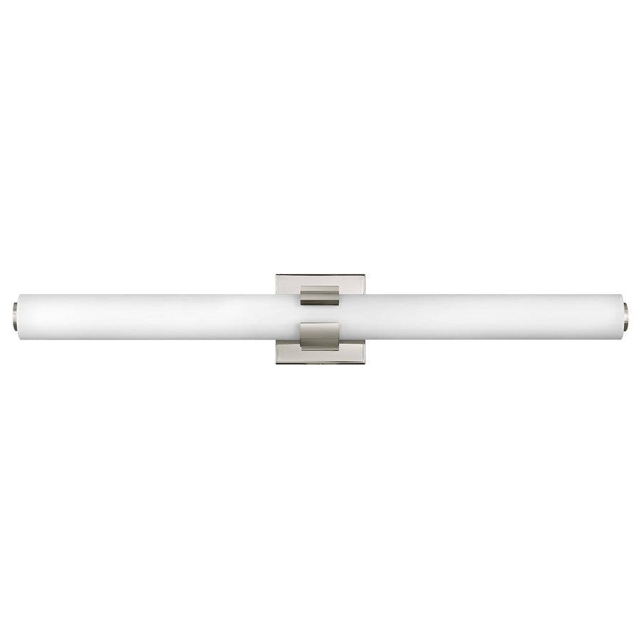 Hinkley Lighting Aiden 63" LED Vanity, Polished Nickel/Etched White - 53063PN