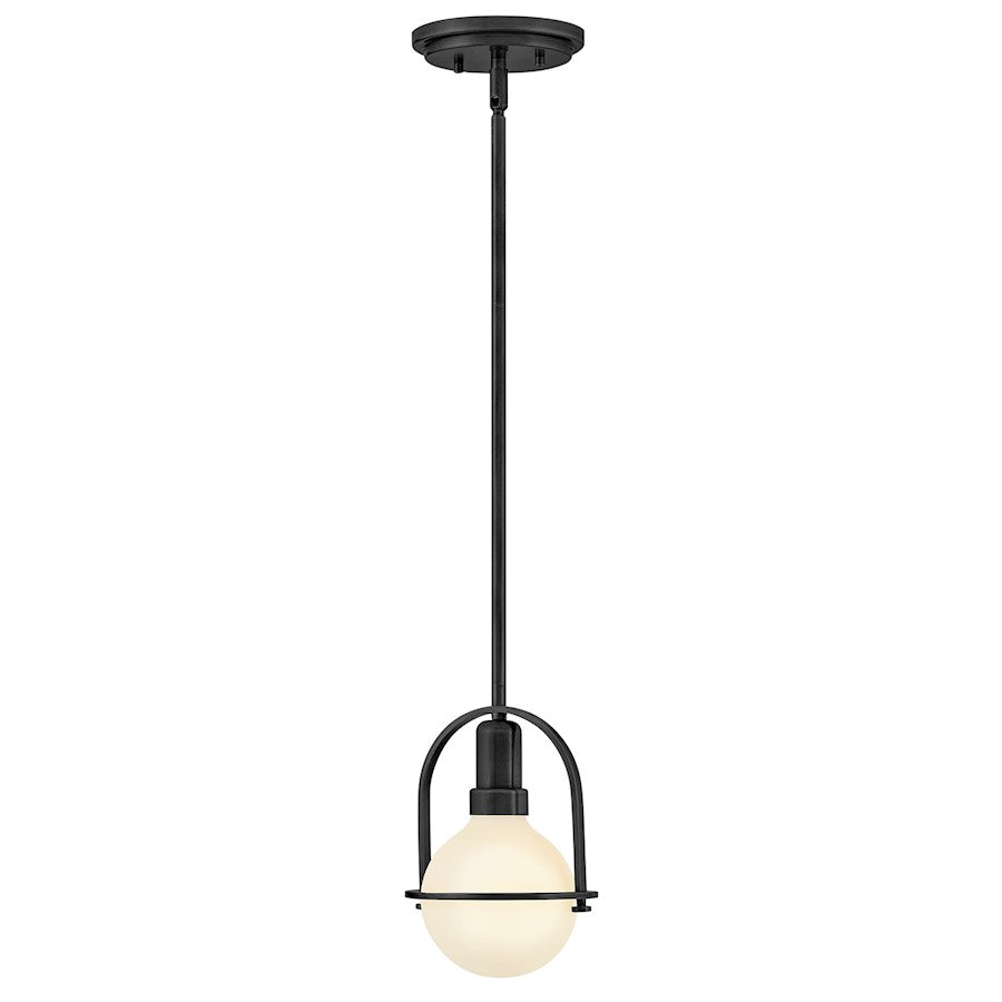 Hinkley Lighting Somerset 1Lt 6" Convertible Semi-Flush Mount, Black - 53771BK