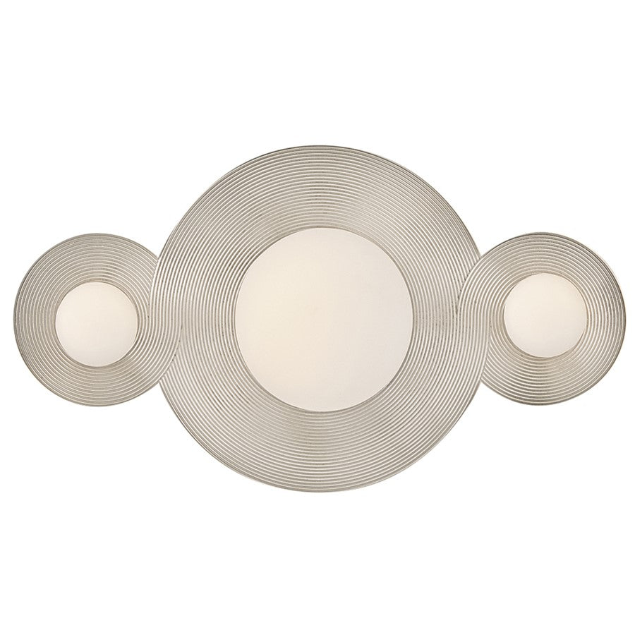 Hinkley Lighting Rhea LED 10" Vanity, Polished Nickel/Etched Opal - 55250PN