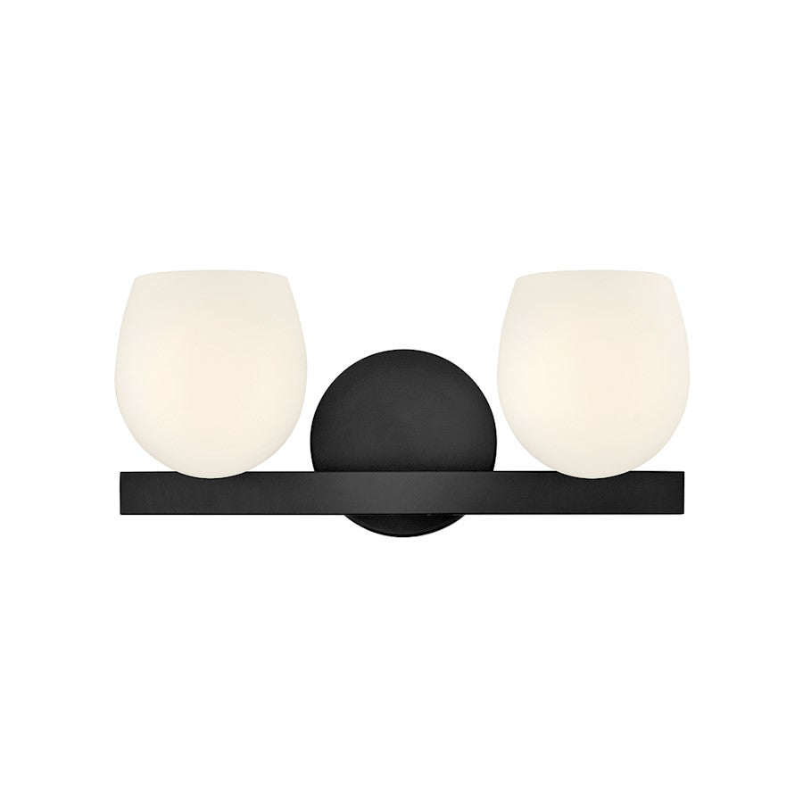 Hinkley Lighting Mae 2 Light Small Vanity, Black - 57022BK-LL