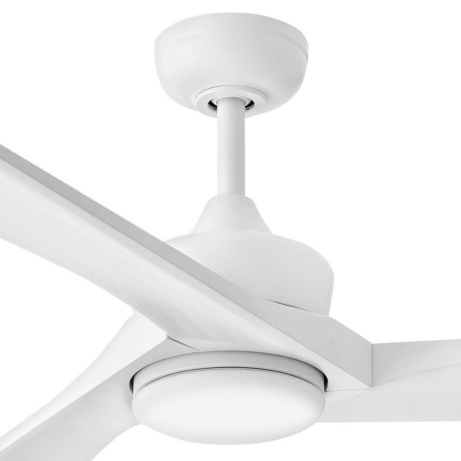 Hinkley Fan Sculpt 60" LED Smart Fan, Matte White/White