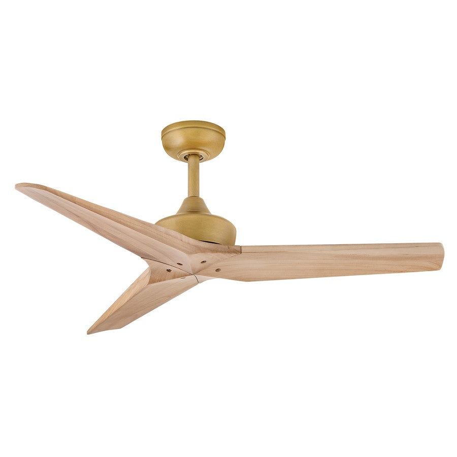 Hinkley Fan Chisel 44" Smart Fan, Heritage Brass/Natural - 903744FHB-NDD