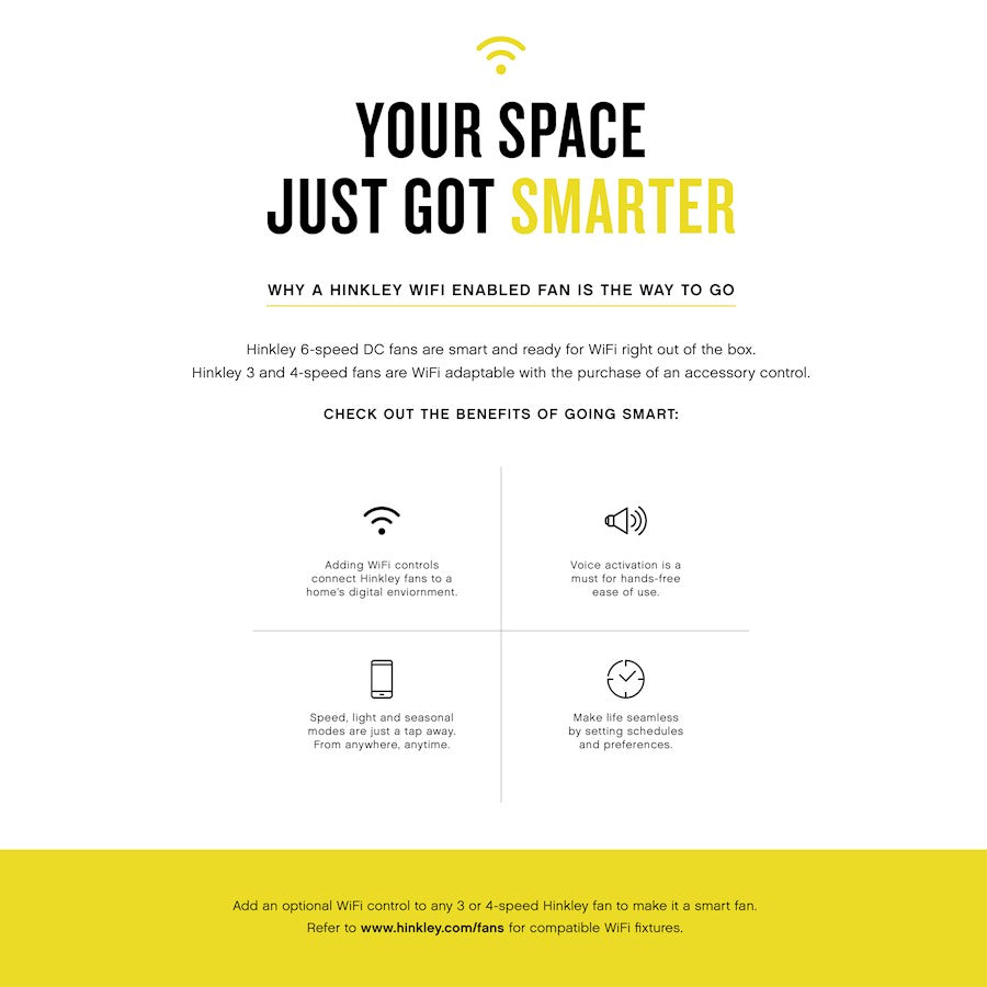 Hinkley Fan Bryce 27" LED Fandelier, Heritage Brass/Brass