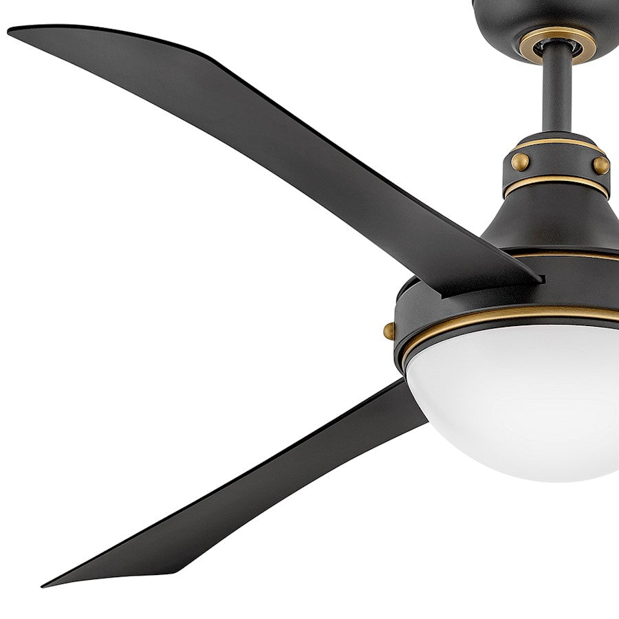 Hinkley Fan Oliver 62" LED Smart Fan, Matte Black/Black