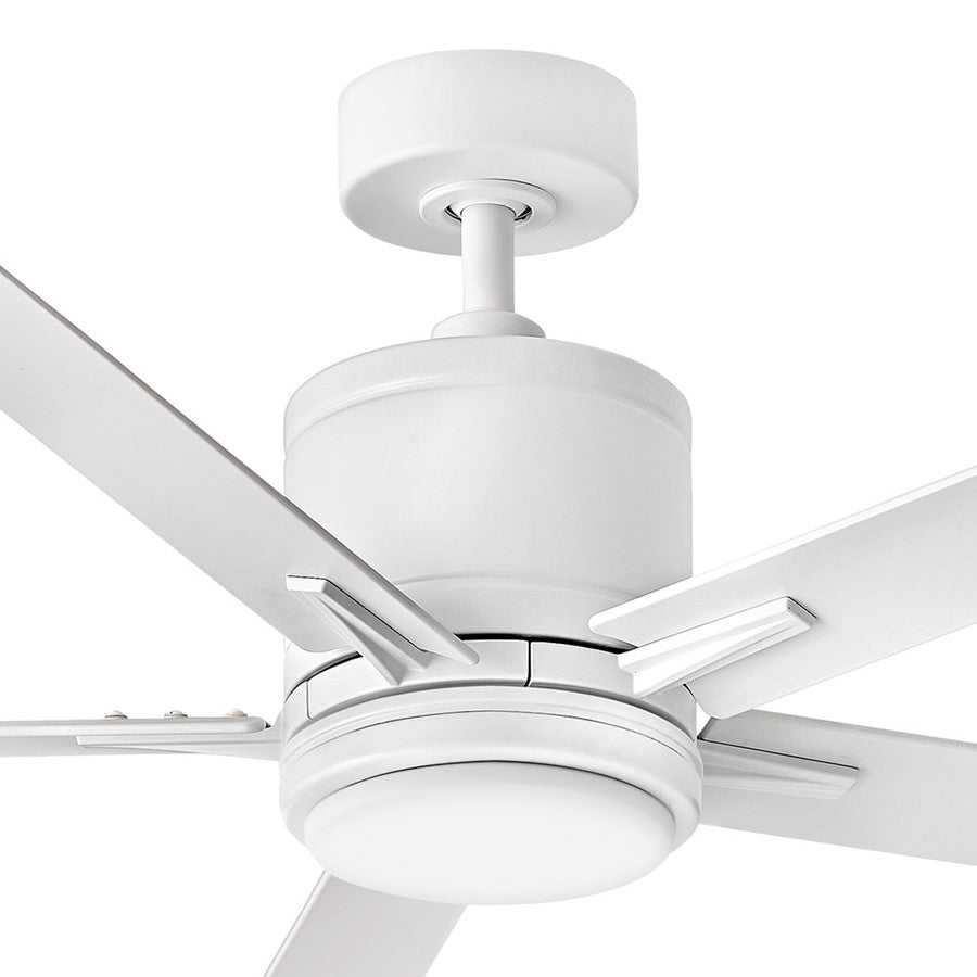 Hinkley Fan Vail 52" 1 Light LED Smart Fan, White/White