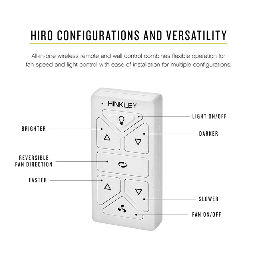 Hinkley Fan Hiro Control Tropic Air, White