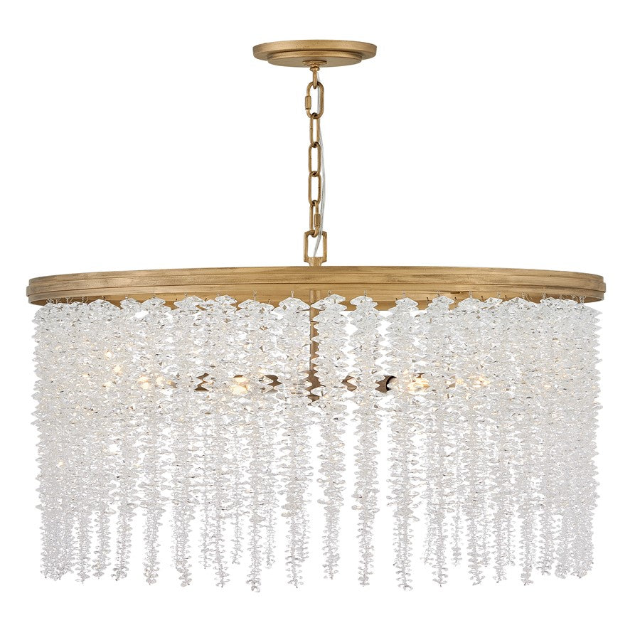 Fredrick Ramond Rubina 6Lt Chandelier, Ceiling, Gold/Clear Crystal - FR41494BNG