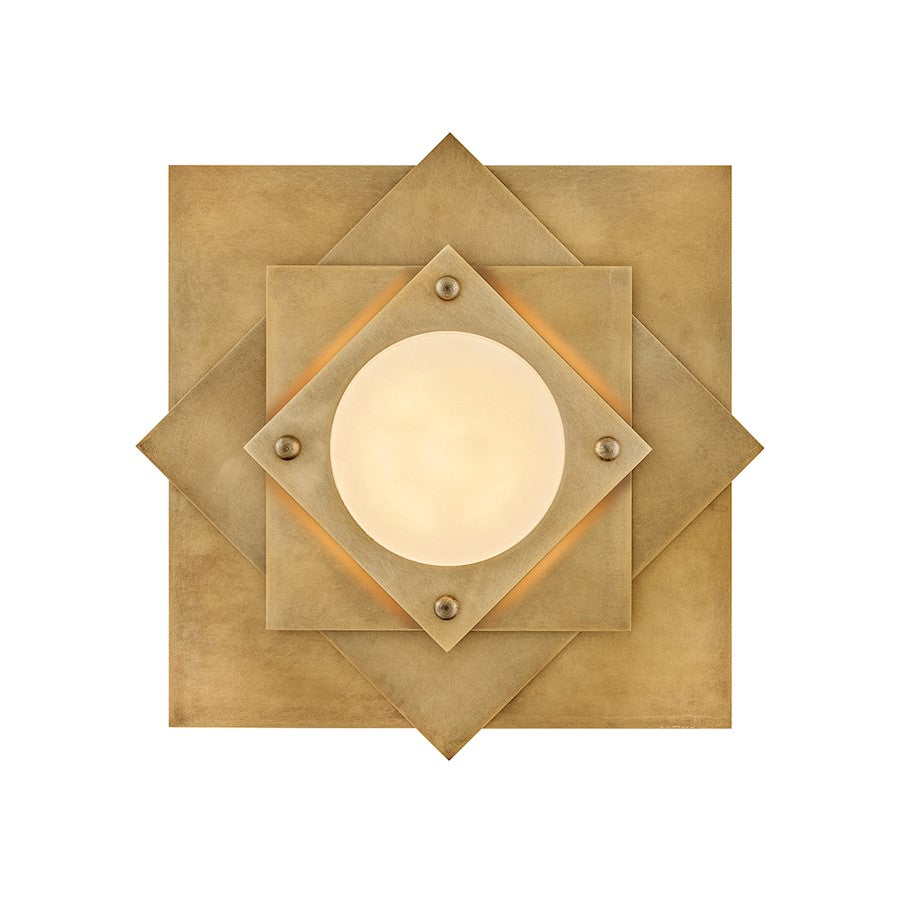 Fredrick Ramond Claude Medium LED Flush Mount, Heritage Brass - FR41583HB