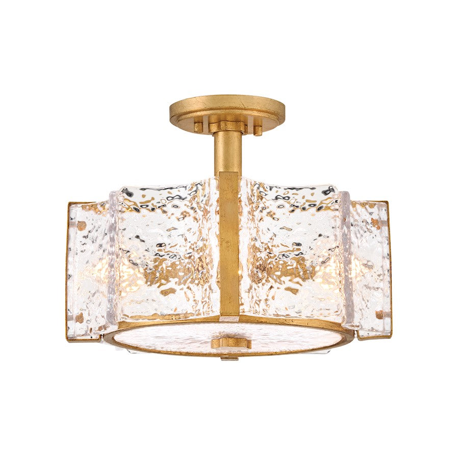 Fredrick Ramond Florian 4 Light Medium Semi-Flush Mount, Brass - FR41601DA