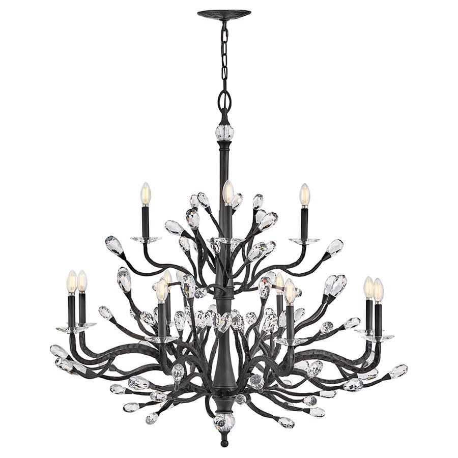 Fredrick Ramond Eve 12 Light Hanging, Brushed Graphite - FR46810BGR