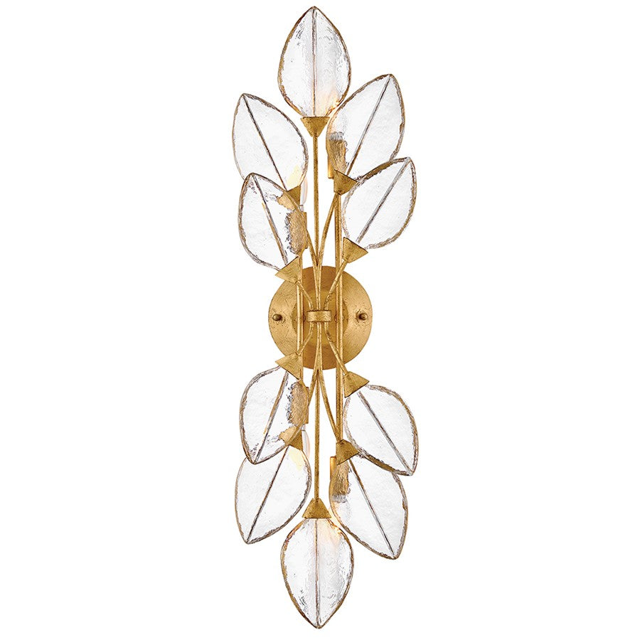 Fredrick Ramond Amira 4Lt Wall Mount, Brass/Clear Pressed - FR47762DA