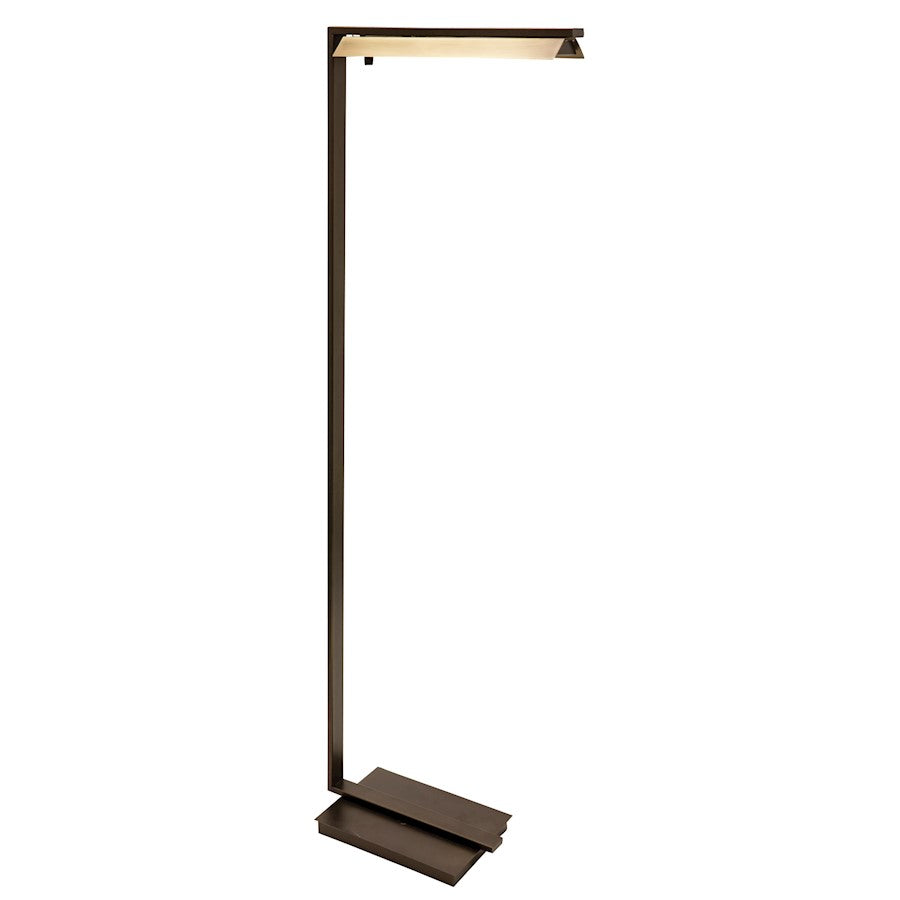 House of Troy 52" Jay LED Floor Lamp, Chestnut Bronze/Brass
