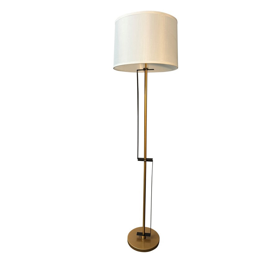 House Of Troy Lyndon 2Lt 65" Floor Lamp, Gold/Black Metal - LY704-HGBLK