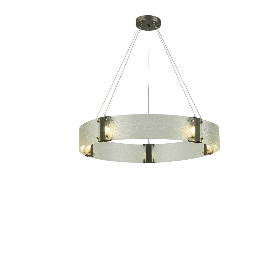 Thumprints Lyra 4 Light Dining Chandelier, Antique Pewter